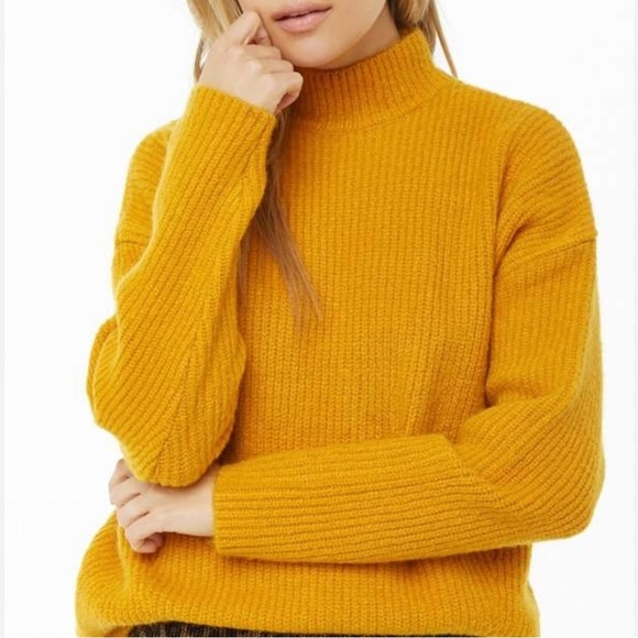 Vince Camuto Mustard Turtleneck Sweater, XXL - Picture 2 of 3